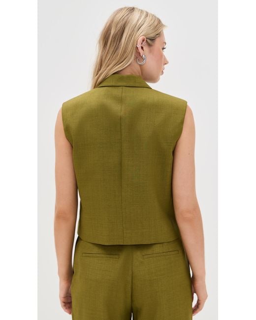 Theory Green Peak Vest