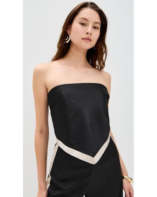 Seven Wonders Black Tina Scarf Top