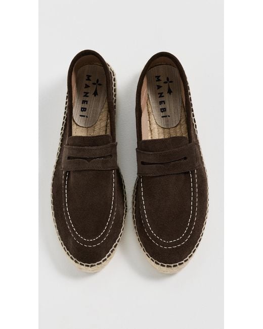 Manebí Black Espadrilles Loafers