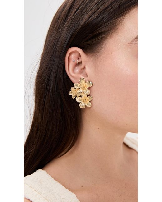Shashi Metallic Botanique Studs
