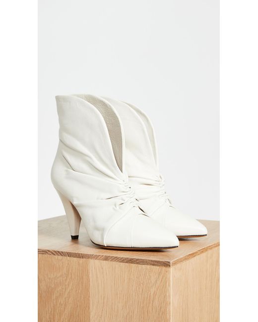 isabel marant white booties