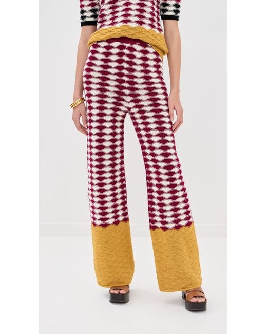 LaDoubleJ Red Sunset Pants