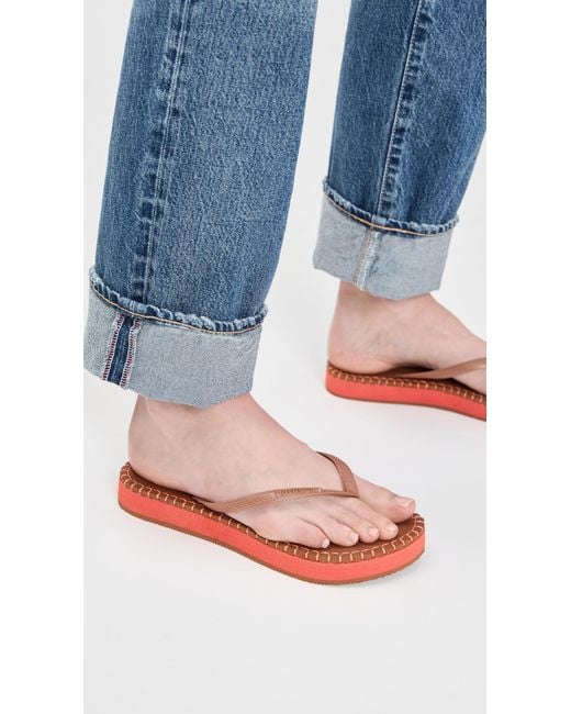 Havaianas Black Slim Flatform Loop Flip Flops