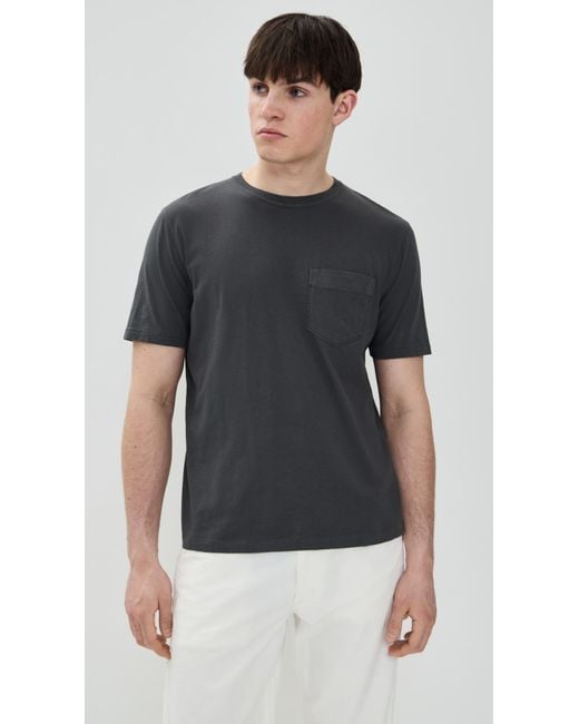 Billy Reid Black Washed Tee for men