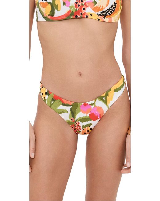 Farm Rio Red Fruits Paradise Low Bikini Bottoms