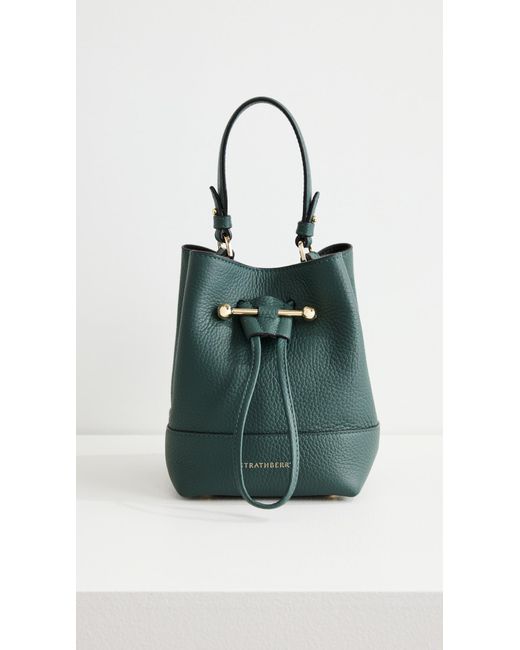 Strathberry Green Lana Osette Bag Grain Leather