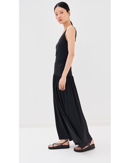 Rohe Off Shoulder Light Scuba Dress in Black | Lyst