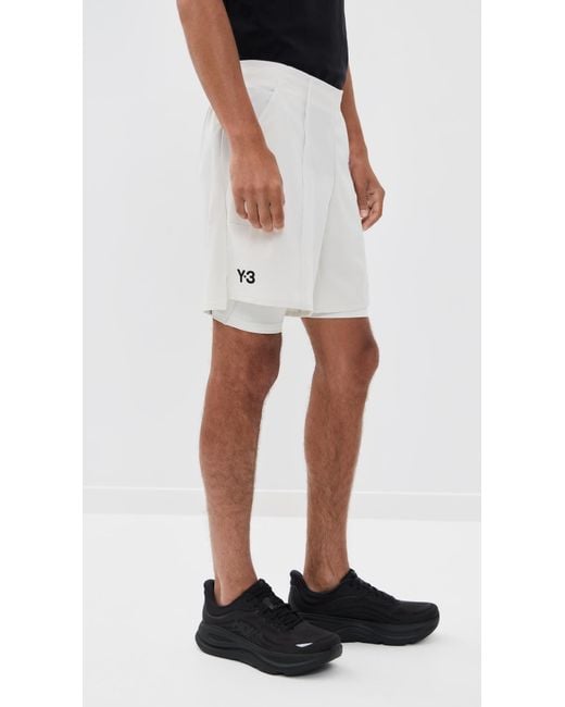 Y-3 Blue Tennis Shorts And Tights Set for men