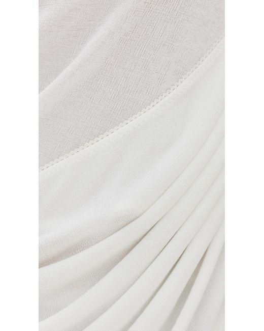 Anna October White Forence Draped Top