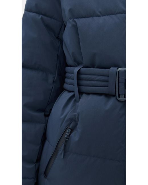 Halfdays Blue Hedy Belted Puffer Jacket