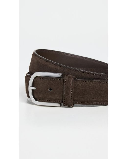 Andersons Black Suede Belt for men