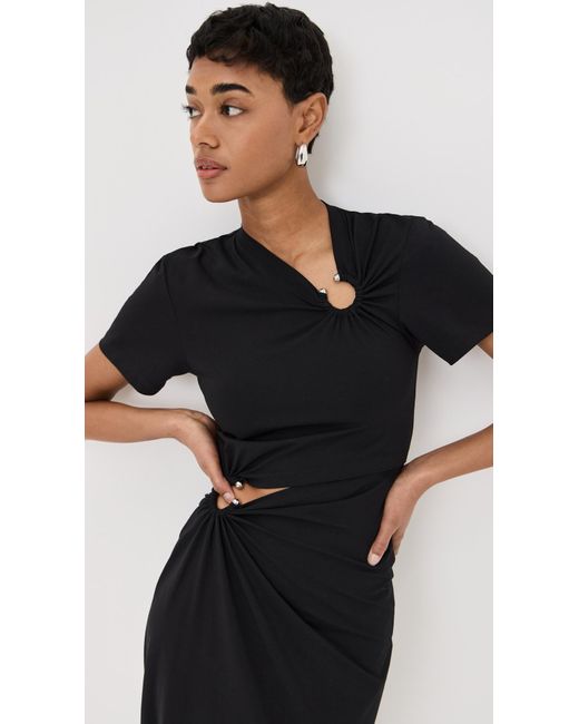Rabanne Black Long Piercing Dress