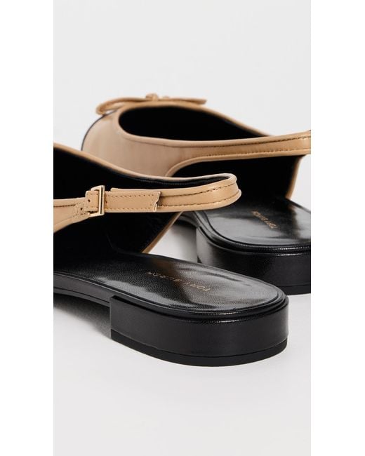 Tory Burch Black Cap Toe Slingback Ballet Flats