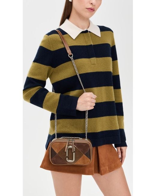 Marc Jacobs Brown The Suede Patchwork Softshot Bag