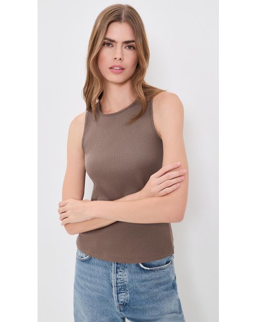 Vince Multicolor Rib Shell Tank
