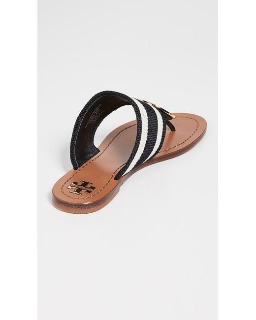 Patos striped disk sandal top