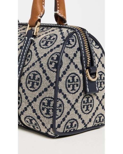 Tory Burch Black T Monogram Mini Barrel Bag