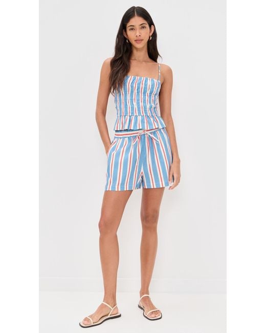 Solid & Striped Blue The Delta Top