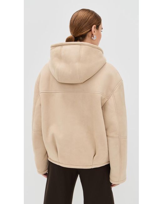 Halfboy Natural Hoodie Shearling Bomber