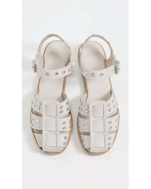 Frēda Salvador White Sera Fisherman Sandals