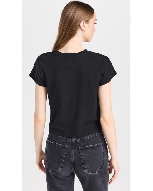 Agolde Black Adine Shunken Tee