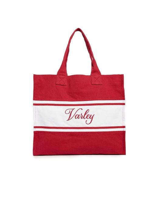 Varley Red Foeburn Market Tote Bag