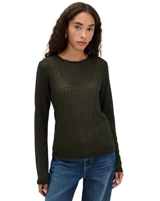 Vince Black Shadow Grid Shirt