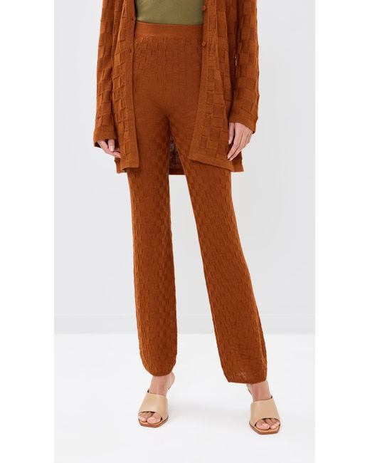 Escvdo Brown Taki Light Pants