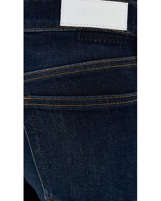 Re/done Blue Micro Bootcut Jeans