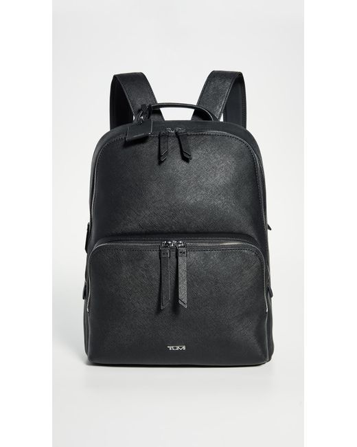 tumi leather laptop backpack
