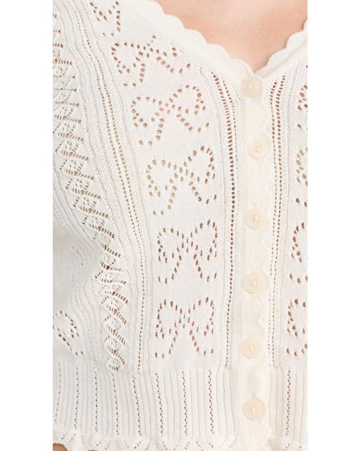 LoveShackFancy Blue Petra Cardigan