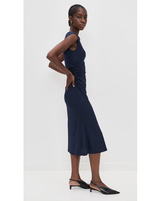 theory blue dress Pink Lily Just A Theory Blue Tiered Mini Dress