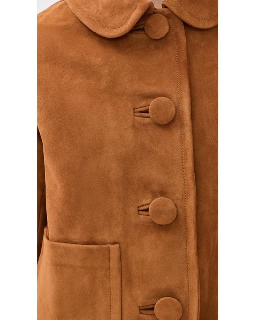 Marc Jacobs Brown Suede Doll Jacket