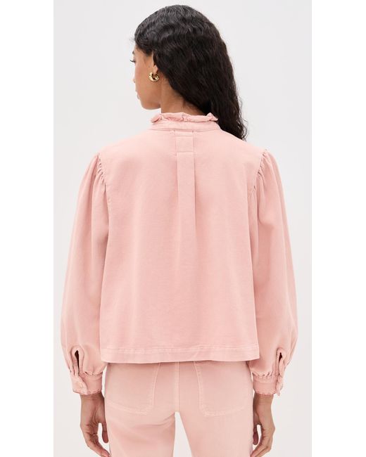 seventy + mochi Pink Ziggy Cropped Jacket