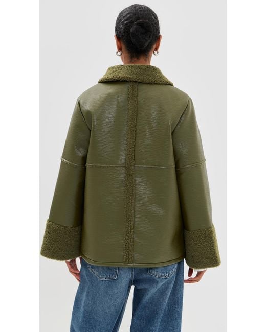 Baum und Pferdgarten Green Birdie Faux Leather Jacket