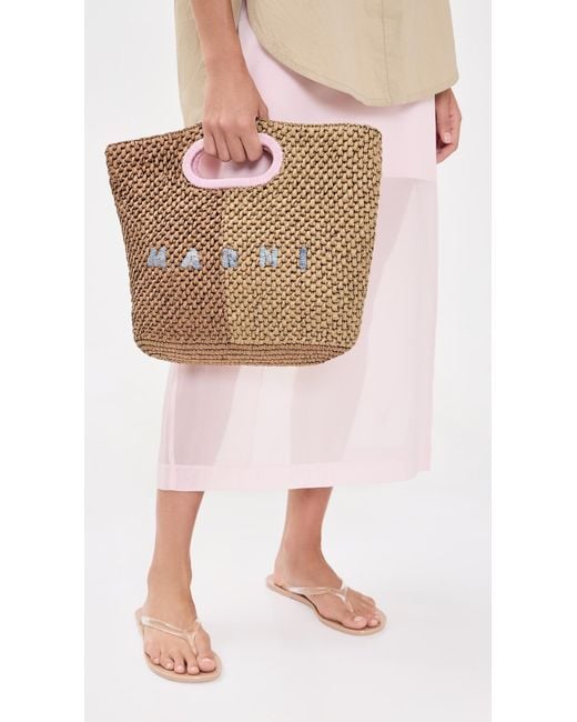 Marni Multicolor Raffia Clutch