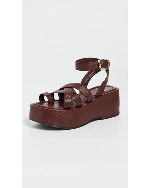 Free People Brown Hazel Flatform Sandals