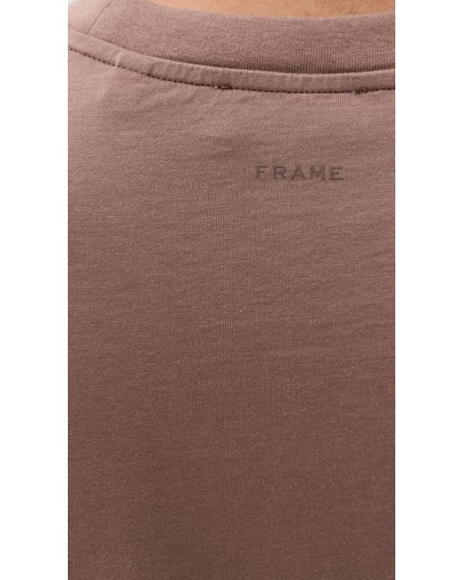 FRAME Purple Light Cotton Tee for men