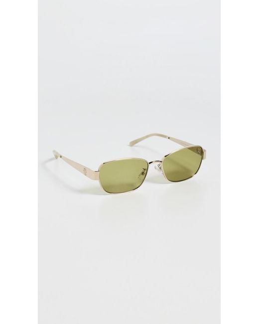 Tory Burch Multicolor Miller Rectangle Sunglasses