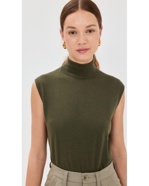 Lisa Yang Green Lucy Cashmere Vest