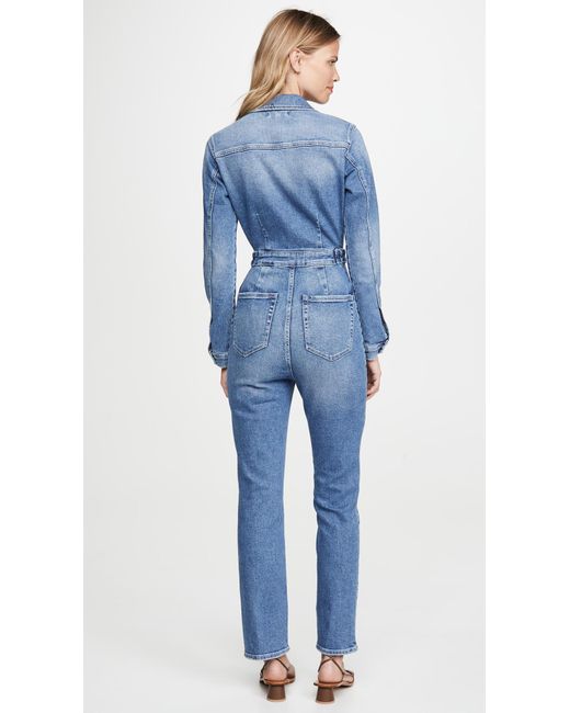 good american denim jumpsuit
