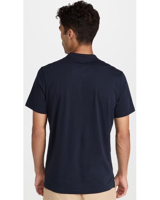 ATM Blue Classic Jersey Polo for men