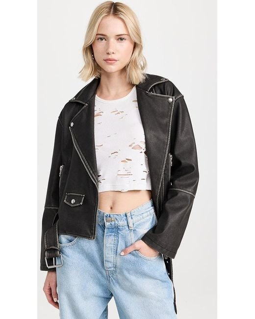 Blank nyc top vegan moto jacket