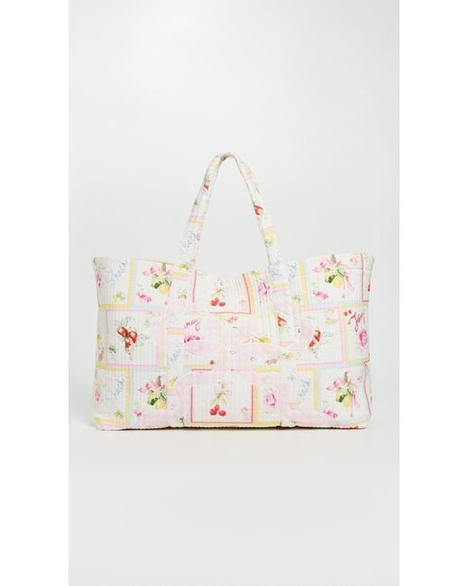 LoveShackFancy White Cyndi Tote