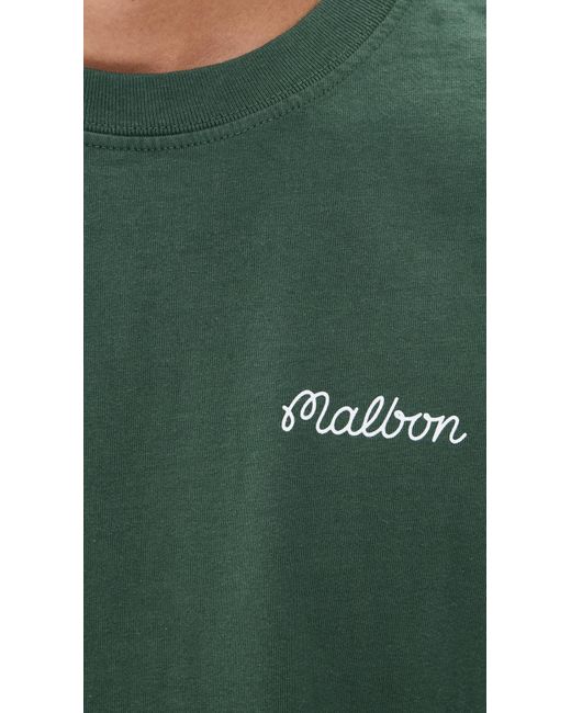 Malbon Golf Green Bermuda Baldwin Tee for men