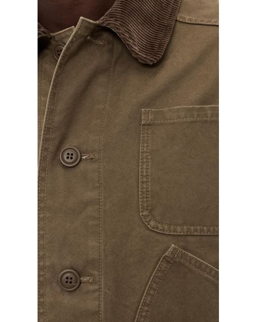 Filson Brown Canvas Outfitter Jacket for men