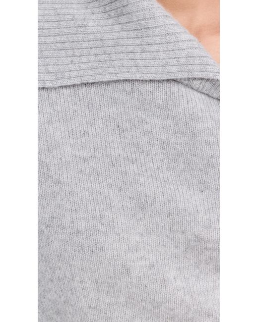 NAADAM Multicolor Luxe Cashmere Collared Asymmetrical Sweater