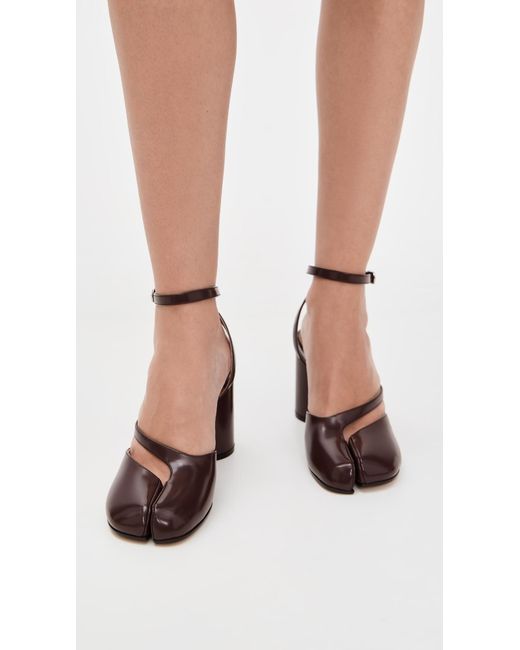 Maison Margiela Black Tabi Sandal Pumps 80Mm