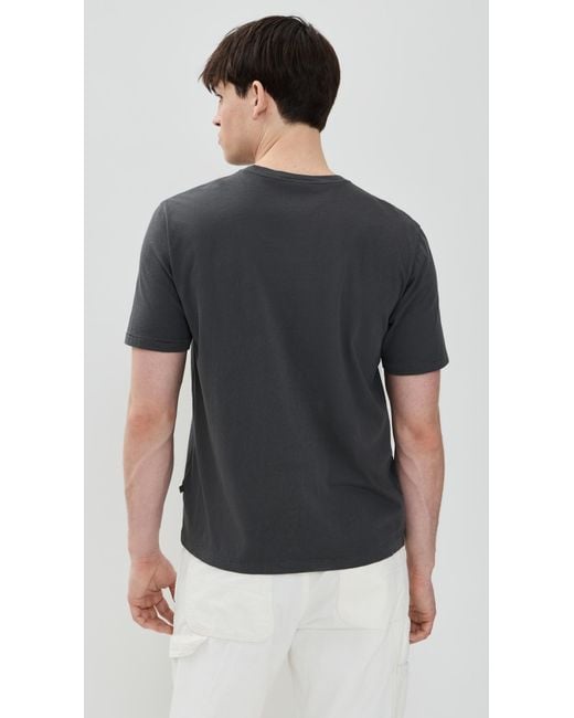 Billy Reid Black Washed Tee for men