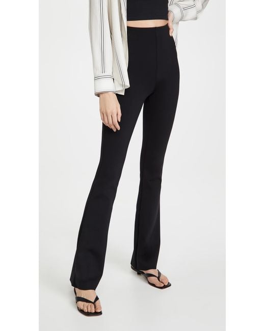 Commando Black Neoprene Flared Leggings